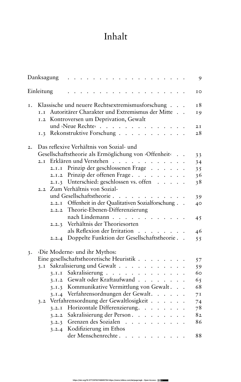Inhaltsverzeichnis, Seite 1 von 4