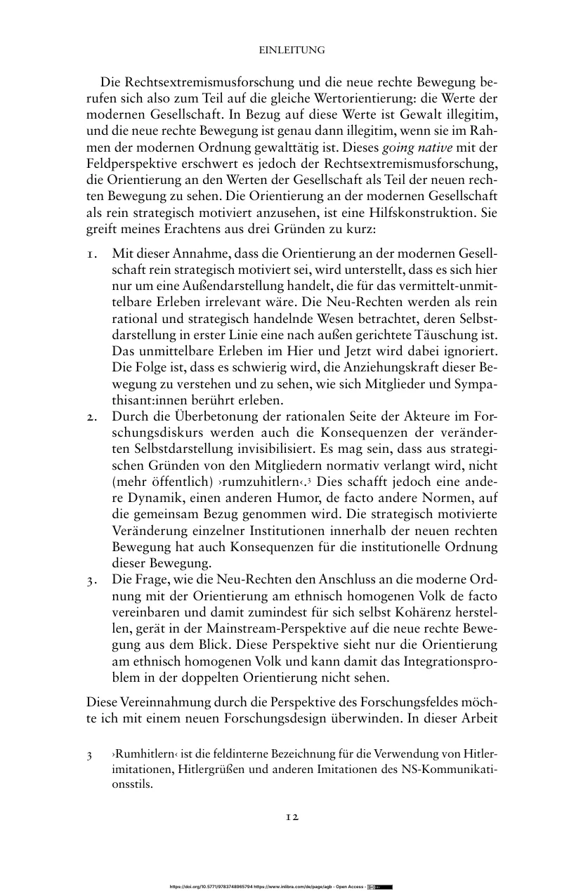 Einleitung, dritte Seite